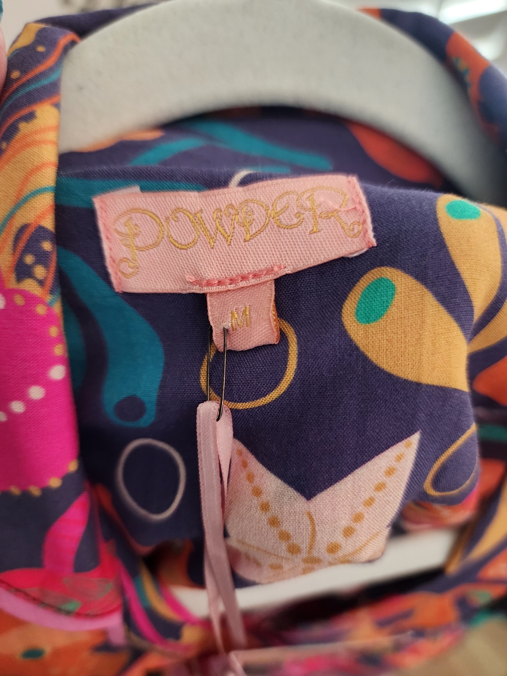 Powder Brand-Limited Edition Sea Life Pajama Set - Vibrant Navy,Pink,Orange NWT - Picture 2 of 10